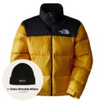 the north face 1996 retro nuptse jas 1 goud