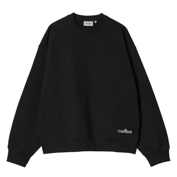 Carhartt WIP Label Script Pullover Schwarz Mezaldy DE
