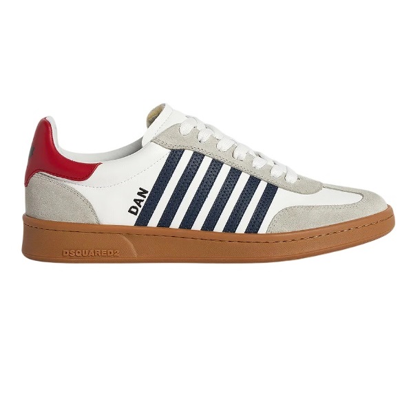 Dsquared2 Boxer Sneaker Weiß/Marine Mezaldy DE