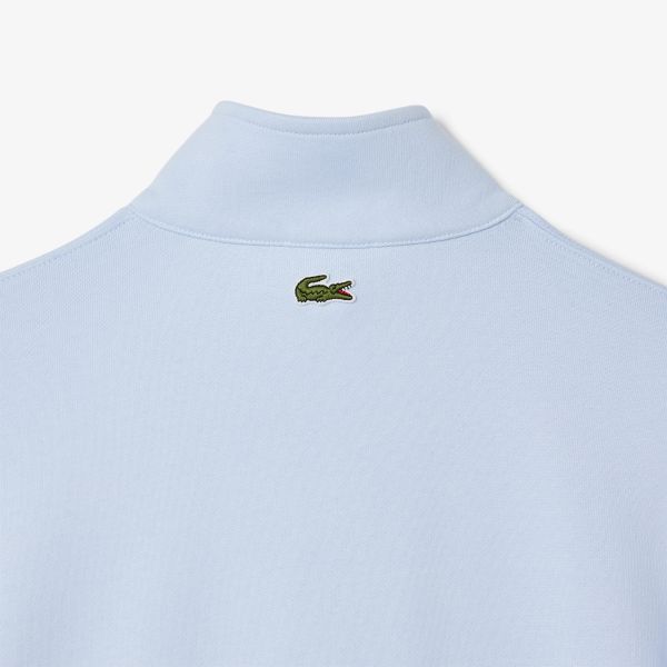 Lacoste Heritage Half Zip Pullover Hellblau Mezaldy DE