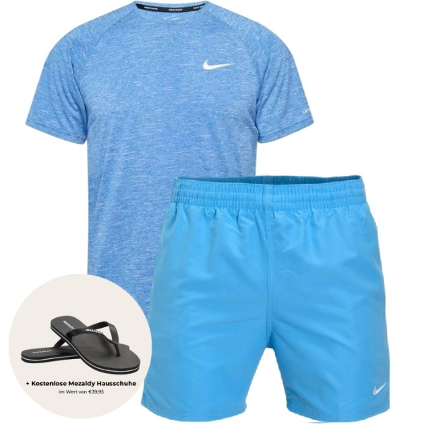 Nike essential heathered zomerset licht blauw de