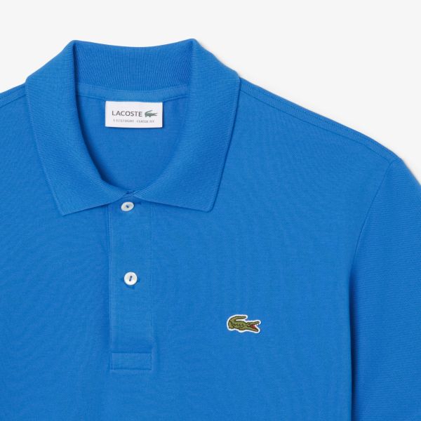 Lacoste Classic Fit Light Poloshirt Blau – Bild 5