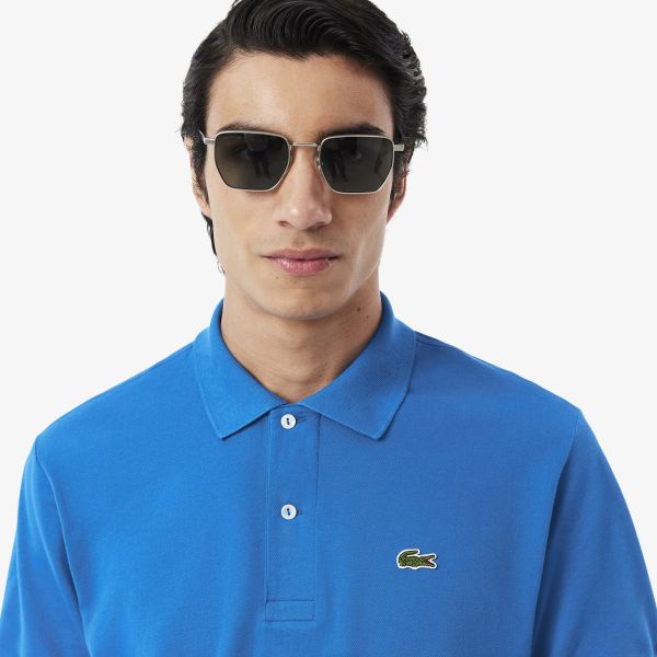 Lacoste Classic Fit Light Poloshirt Blau – Bild 4