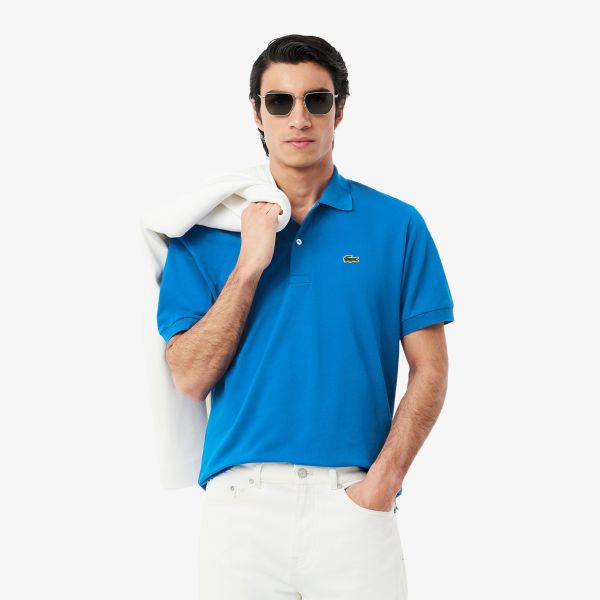 Lacoste Classic Fit Light Poloshirt Blau – Bild 2