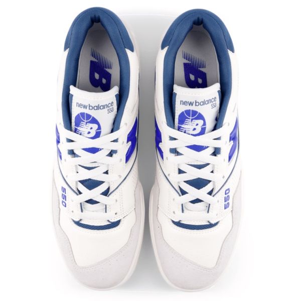 New Balance 550 Sneaker Offwhite/Blau – Bild 4