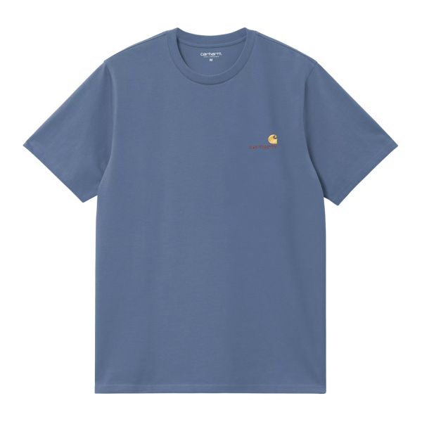 Carhartt WIP American Script T-shirt Blau Mezaldy DE