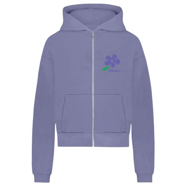 Flâneur Pixel Flower Weste Lila Mezaldy DE