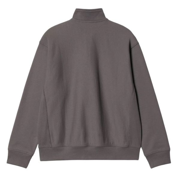 Carhartt WIP Half Zip American Script Pullover Anthrazit | Mezaldy DE
