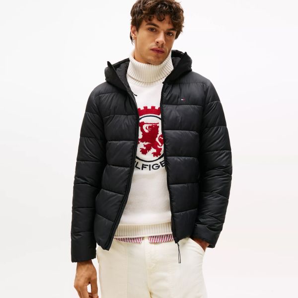 Tommy Hilfiger Mid Weight Puffer Schwarz – Bild 2