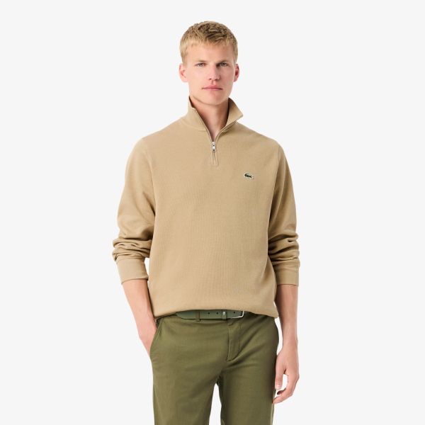 Lacoste Half-Zip Pullover Beige – Bild 2