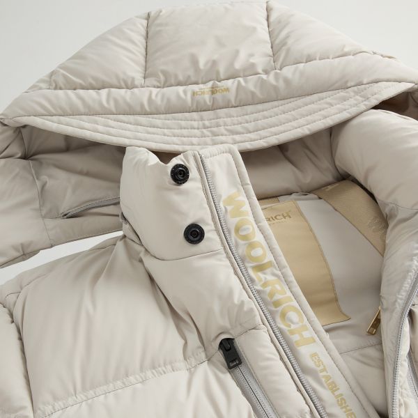 Woolrich Matt Stretch Puffer Beige – Bild 9