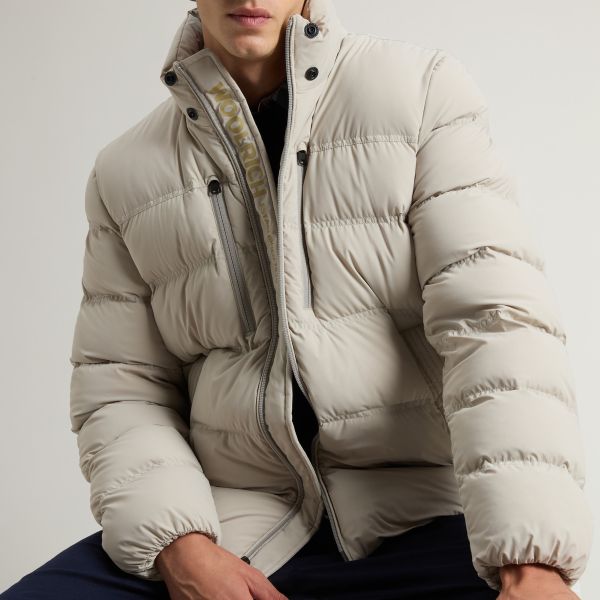 Woolrich Matt Stretch Puffer Beige – Bild 5