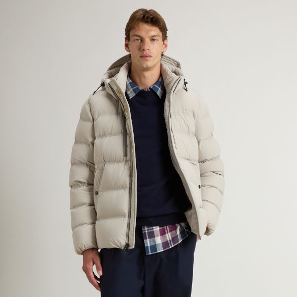 Woolrich Matt Stretch Puffer Beige – Bild 4