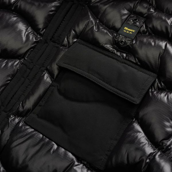 Blauer Bryant Jacke Schwarz – Bild 5