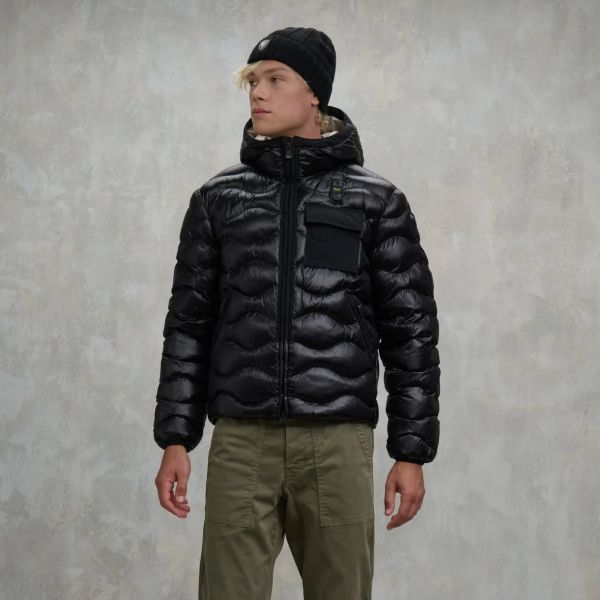 Blauer Bryant Jacke Schwarz – Bild 4