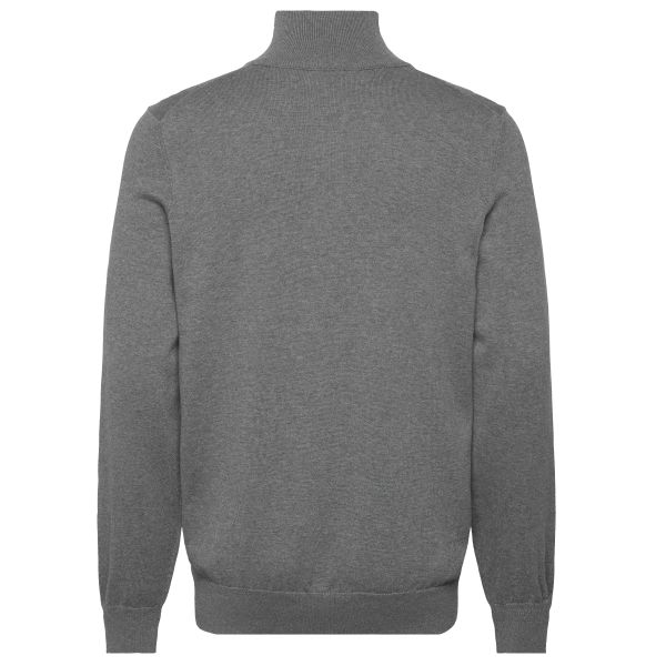 Boss Kanobix Zip-Mock Sweater Grau – Bild 2