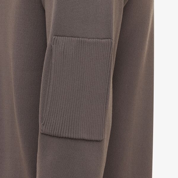 Genti Schildkröte Zip Pullover Braun – Bild 3