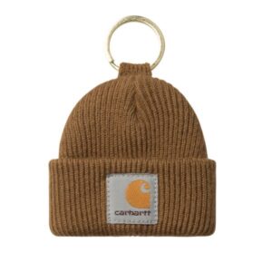 Carhartt WIP Mini Uhr Hut Schlüsselanhänger Braun
