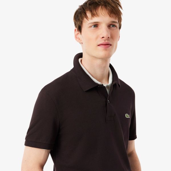 Lacoste Slim Fit Poloshirt Braun – Bild 4