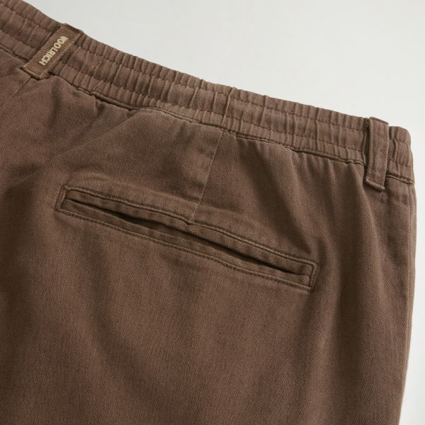 Woolrich Linen Blend Milton Hose Braun – Bild 4