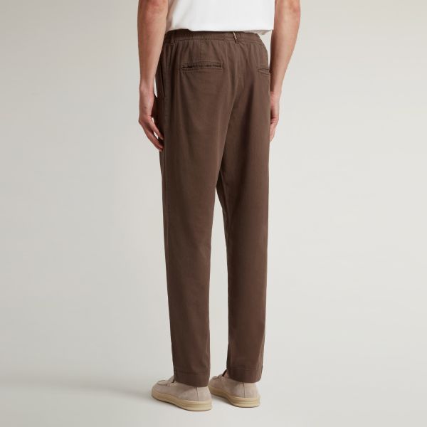 Woolrich Linen Blend Milton Hose Braun – Bild 3