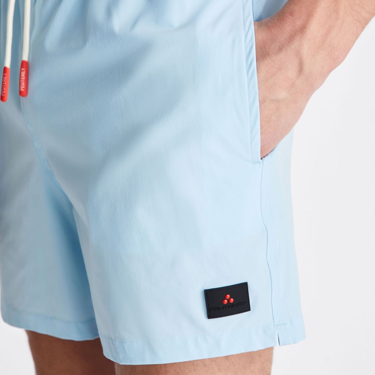 Peuterey Fitenia Stretch Badehose Hellblau – Bild 4