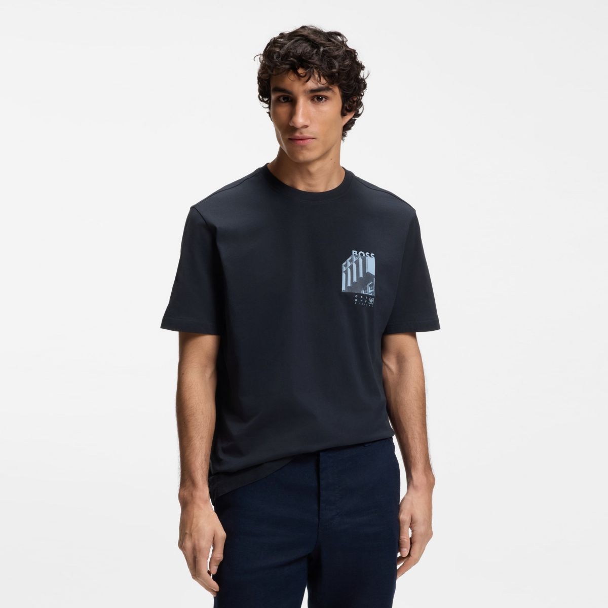 Boss Board-T-Shirt Marine – Bild 2