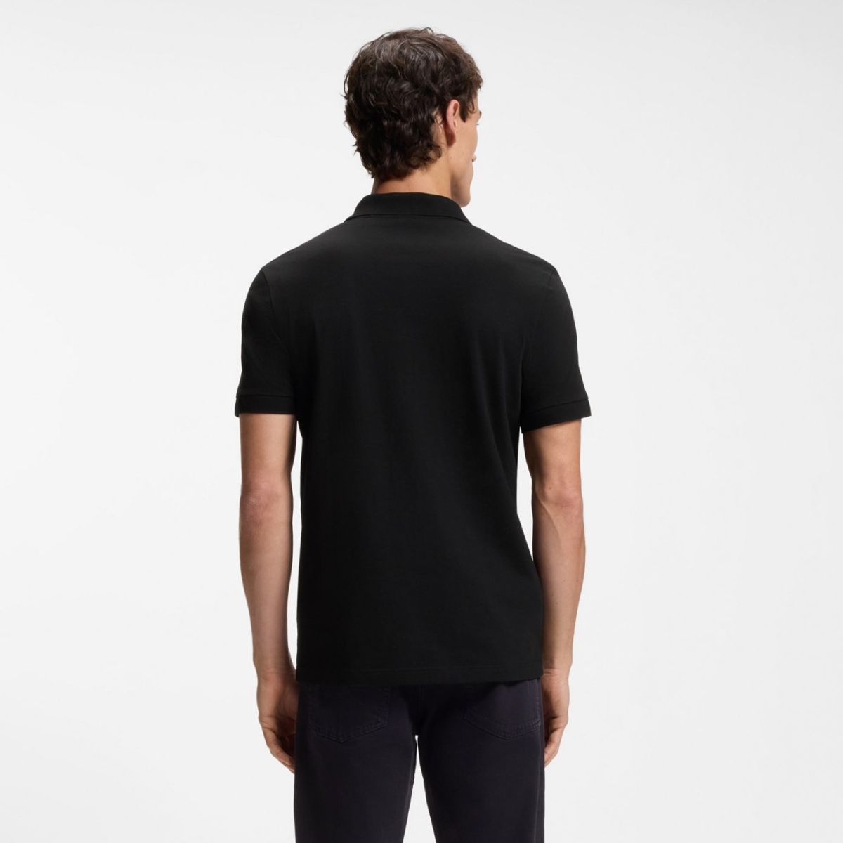 Boss Passerzip Poloshirt Schwarz – Bild 3