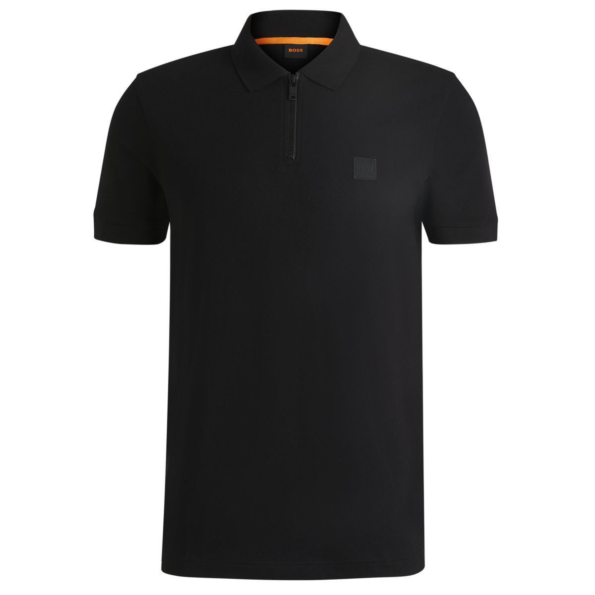 Boss Passerzip Poloshirt Schwarz
