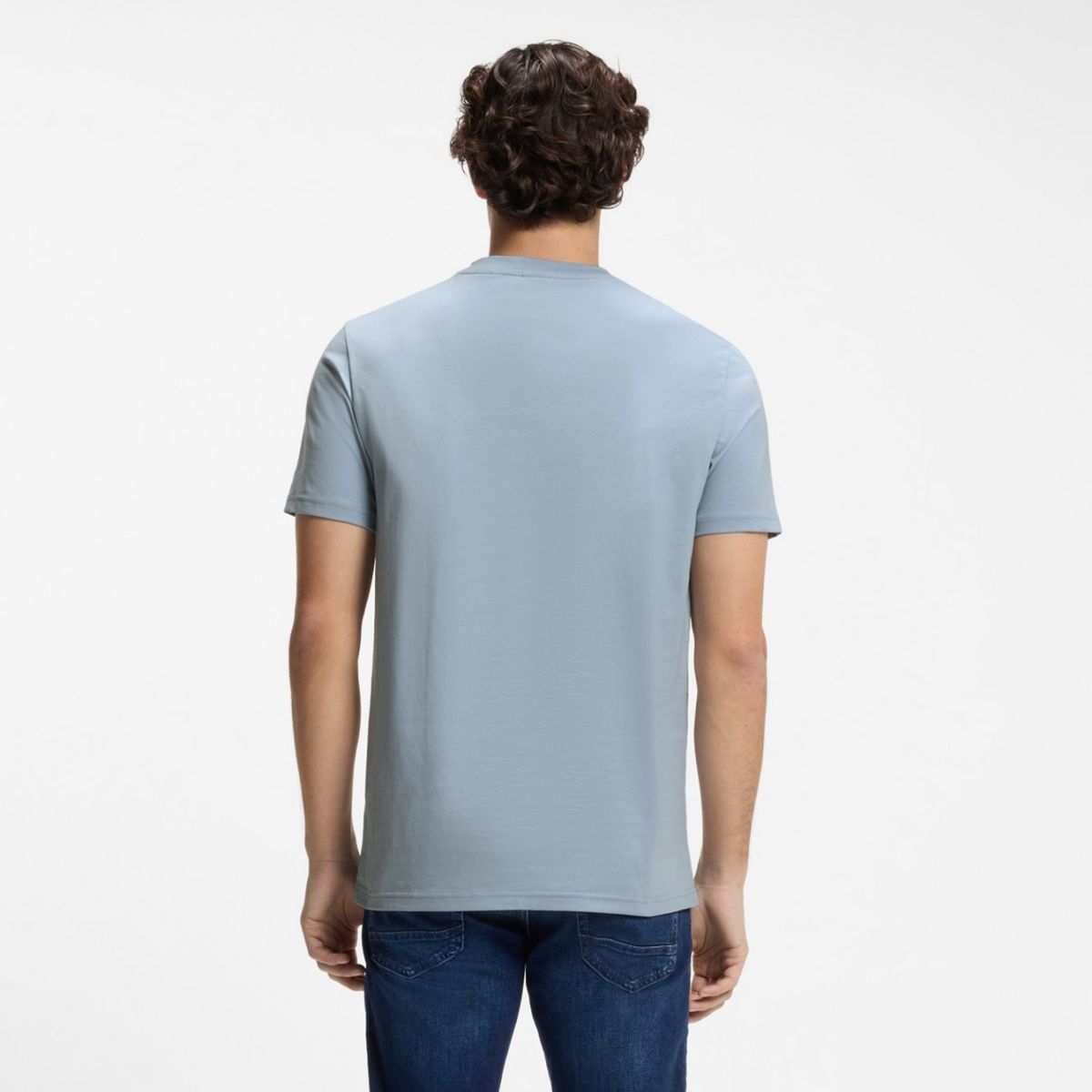 Boss Thinking T-shirt Hellblau – Bild 3