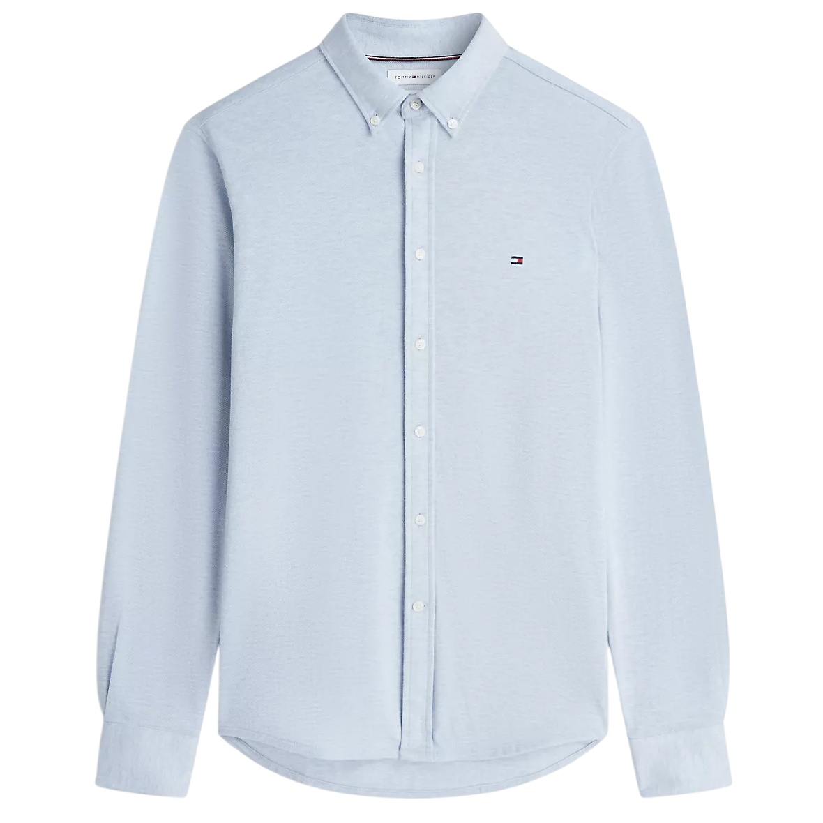 Tommy Hilfiger Knit Pique Feather Hemd Hellblau
