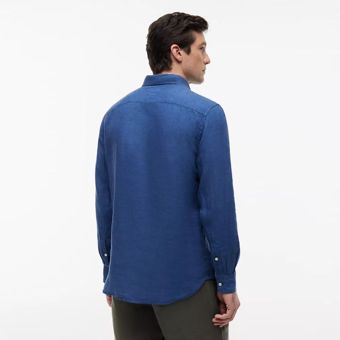 Tommy Hilfiger Pigment Dyed Solid Hemd Blau – Bild 3
