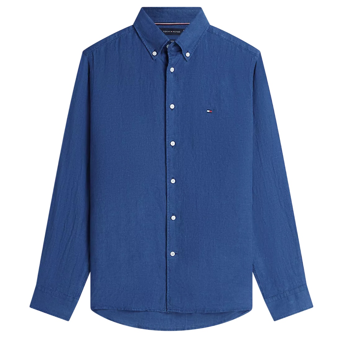 Tommy Hilfiger Pigment Dyed Solid Hemd Blau