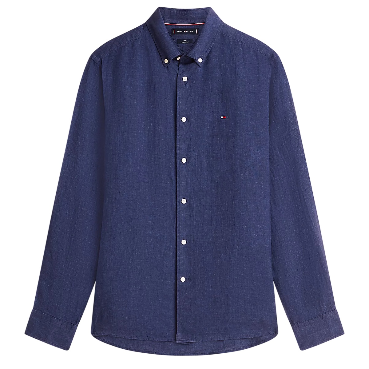 Tommy Hilfiger Pigment Dyed Solid Hemd Marine