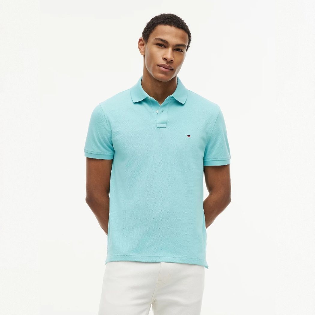 Tommy Hilfiger Regular Poloshirt Minze – Bild 2
