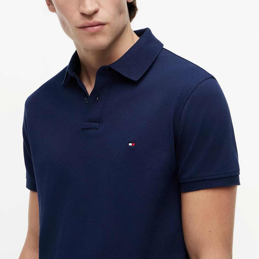 Tommy Hilfiger Regular Poloshirt Marine – Bild 4