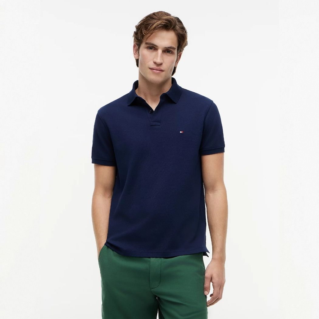 Tommy Hilfiger Regular Poloshirt Marine – Bild 2
