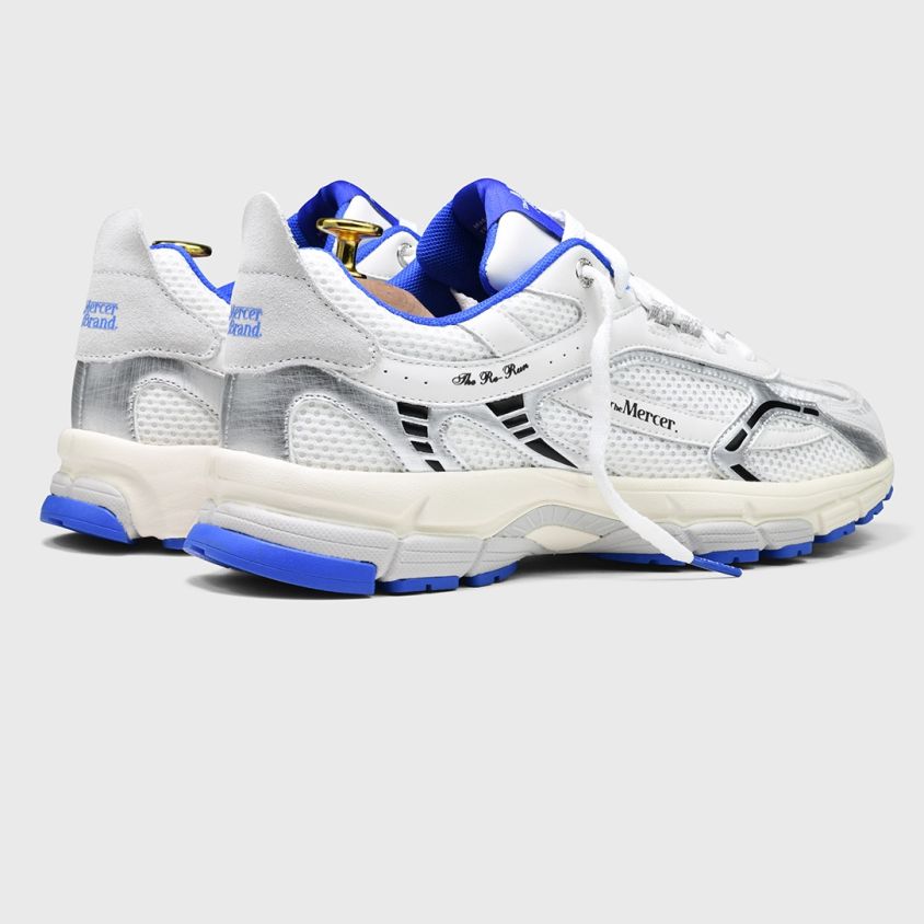 The Mercer Brand The Re-Run Weiß Silber Sneaker Weiß/Blau – Bild 3